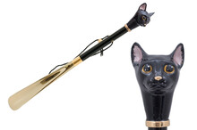 BLACK CAT – Încălțător negru cu detalii aurii | Pasotti