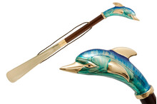 DOLPHIN GOLD – Încălțător auriu cu mâner în formă de delfin | Pasotti