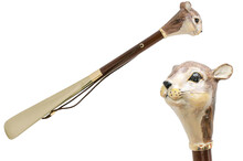 SQUIRREL GOLD – Încălțător maro cu cap de veveriță realist | Pasotti