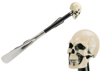 BONE SKULL SILVER – Încălțător argintiu cu craniu | Pasotti