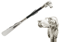 DOG SILVER – Încălțător argintiu cu detalii negre, cap de câine | Pasotti