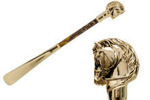 GOLD HORSE – Încălțător auriu cu mâner în formă de cal | Pasotti