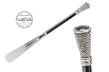 SWAROVSKI SILVER – Încălțător cu mâner argintiu decorat cu cristale Swarovski® | Pasotti