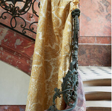 MARIGNY – Țesătură damasc clasic din mătase, bumbac și in