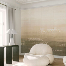 MINAWA Tapet Panoramic – Valuri Japoneze cu Eleganță Poetică