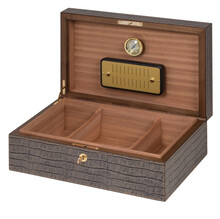 Humidor mare  din piele stantata, SANTIAGO