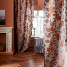 LEORA – Țesătură Brodată Cu Flori, Inspirată Din Arta Textilă Persană