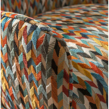 FELICIA – Catifea decupată multicolor cu motiv herringbone reinterpretat