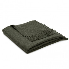 AMANDA Antracit – Pled elegant din lână de alpaca hipoalergenică | Nobilis