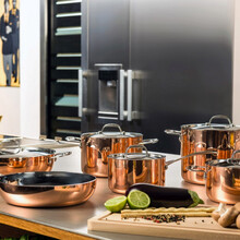TOSCANA  – Colectie vase de gătit din cupru cu interior din inox, design italian premium