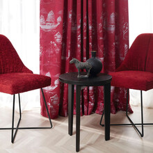 AKITA – Jacquard toile de Jouy cu pagode și corăbii, 40.000 Martindale