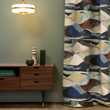 ALTITUDE – Țesătură decorativă din colecția Borealis, cu peisaj scandinav pictural