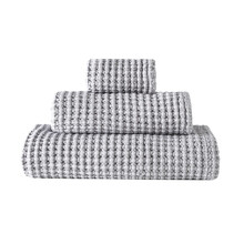 AURA Silver - Set de prosoape gofrate premium din bumbac 100%