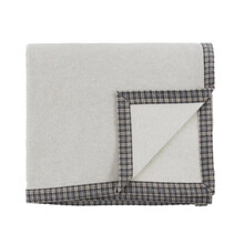 COURMAYEUR 220x250 -  Pătură gri din cașmir și lână merinos