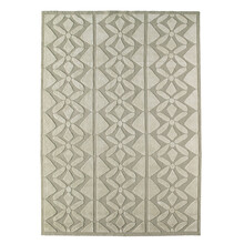 KADYE - Covor grej din lână și in, rafinament natural, țesut manual