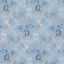 SISSI – Țesătură brocart clasic cu model floral imperial