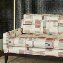 COLONY – Țesătură de tapițerie retro cu model geometric Bauhaus