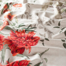 FABULOUS JOURNEY – Perdea Din In Și Vâscoză Cu Imprimeu Floral Romantic