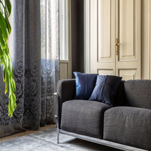 DASCO - Țesătură Dublu Lată Din Organza Cu Model Damasco Clasic