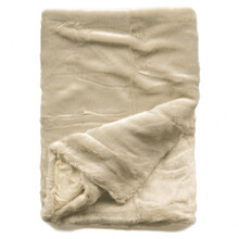 PERSAN – Pled din blană sintetică moale, dublat cu catifea crem | Nobilis