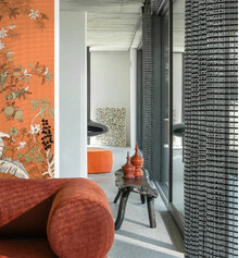 CHAIN REACTION – Perdea Modernă Tip Plasă Cu Design Geometric Contemporan