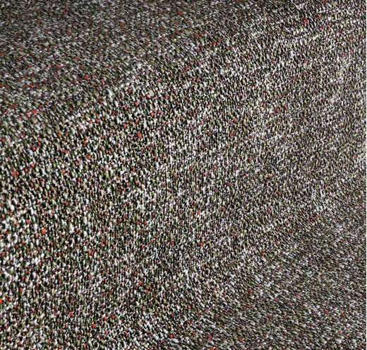 CONGA – țesătură de tapițerie din bumbac și fibre sintetice, cu efect pepit: