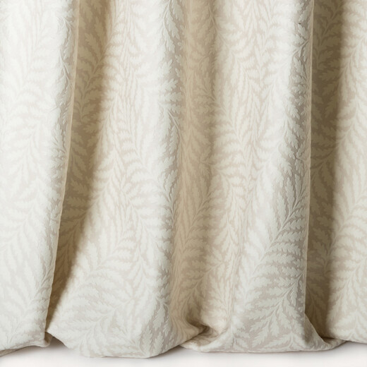 FOUGÈRE – țesătură din lână naturală cu motiv vegetal în relief