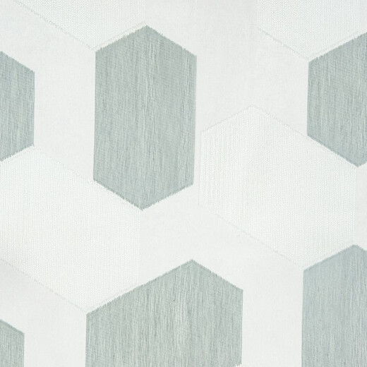 ANAHI - Perdea Modernă Din Organza Trevira CS Cu Model Grafic Hexagonal