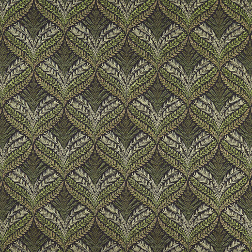 SOTHERTON – Țesătură din in brodată, cu motive vegetale simetrice