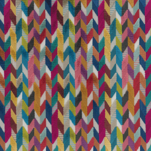 FELICIA – Catifea decupată multicolor cu motiv herringbone reinterpretat