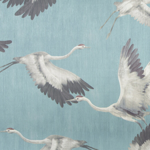 HIBIKO – Tapet chinoiserie cu cocori, eleganță asiatică reinterpretată