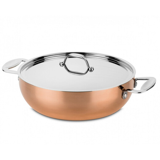 Cratita TOSCANA COPPER cu capac - 28 cm