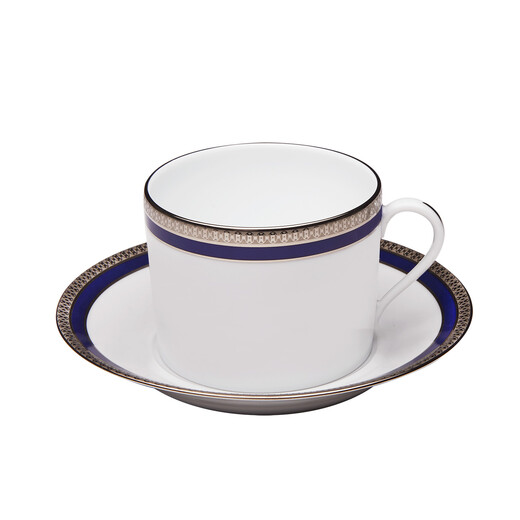 Ceasca cu farfurie ptr. cappucinno Symphonie Blue Platinum