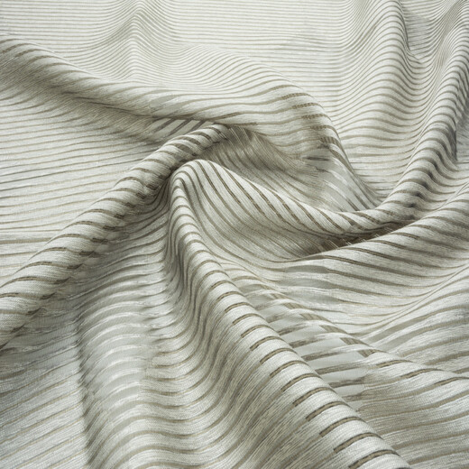 OPTICAL - Perdea Jacquard Semitransparentă Cu Motive Geometrice Circulare