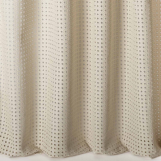 IDA - Perdea Din In Și Poliester Cu Broderie Englezească Spartă