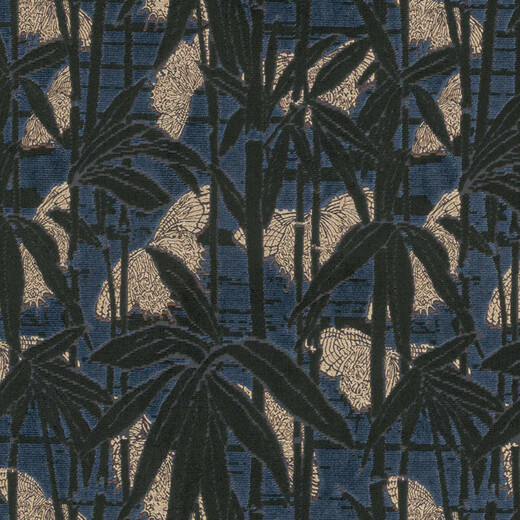 VELOURS FARFALLA – catifea jacquard cu model floral și fluturi eleganți