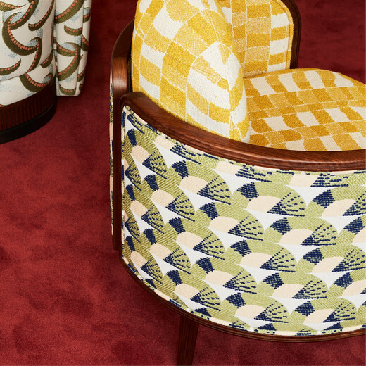 CAP – Tapițerie premium indoor/outdoor cu motive Art Deco geometrice