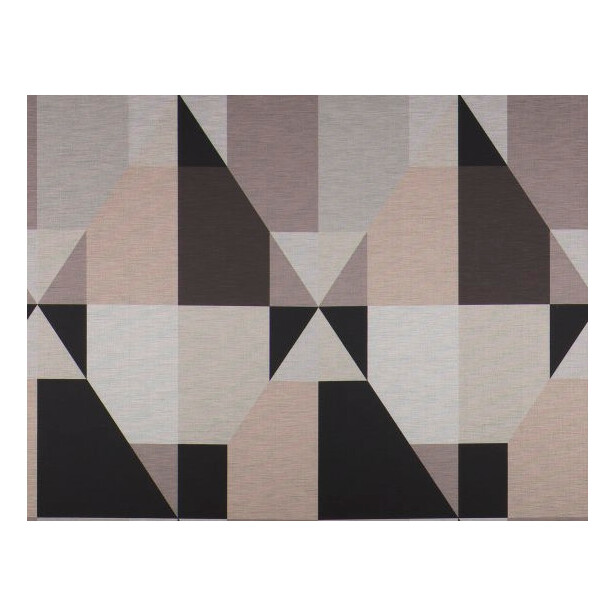 MONDANO – Draperie retro din satin cu design geometric colorat