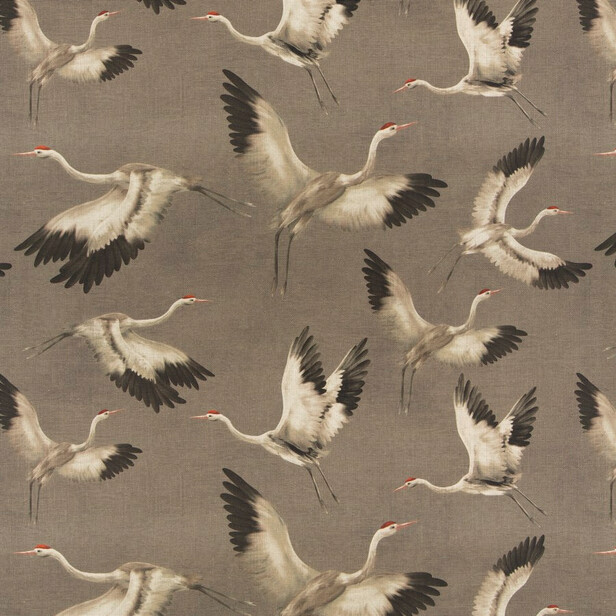 AZZURO – Țesătură din in și vâscoză cu cocori, pentru draperii elegante