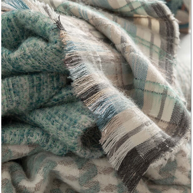 MOUFLON CHECK – Țesătură din alpaca, mohair și lână cu model în carouri