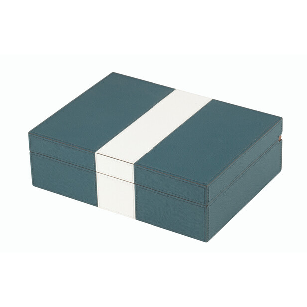 Caseta pentru ceasuri, bicolor, verde, FRANK