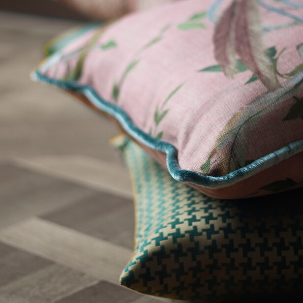 AVVENTURA – Țesătură chinoiserie din viscoză și in, de la Jab Anstoetz