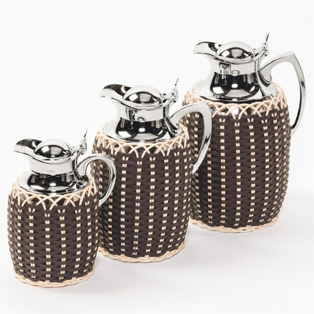 Carafa (termos) cu ratan si piele 1.5 L, Villandry
