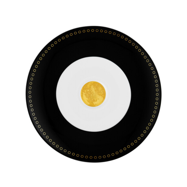 Ceasca pentru ceai sau cappucino cu farfurie universala, AUREOLE CLAIR DE LUNE