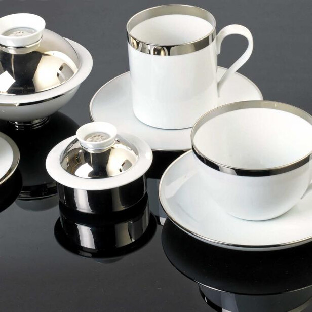 Ceasca pentru cafea in forma de cupa fara farfurie TREASURE PLATINUM