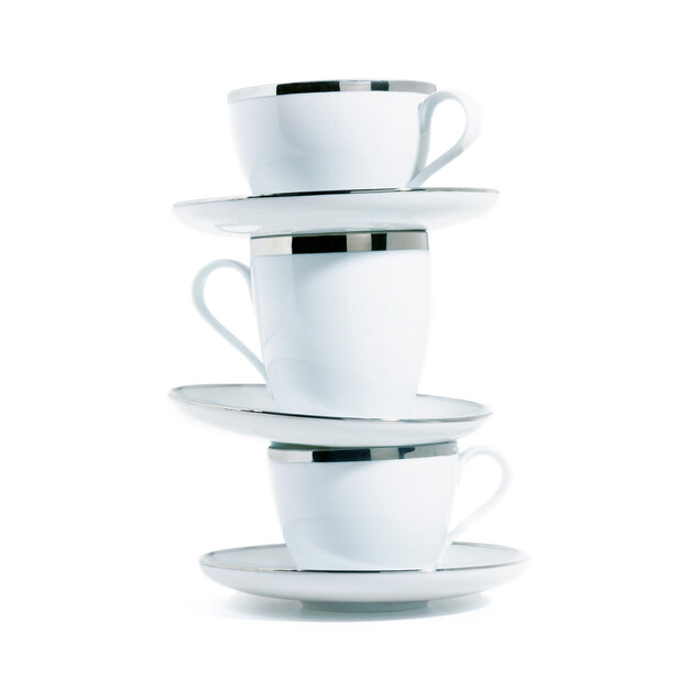 Ceasca pentru cafea in forma de cupa fara farfurie TREASURE PLATINUM