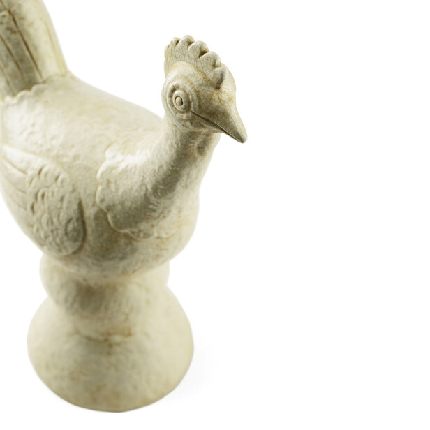 Statueta cocos din ceramica bej POP MEDIUM COCK