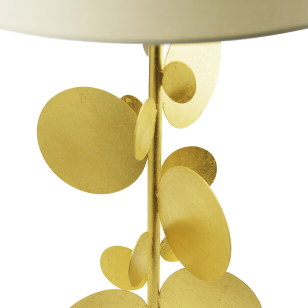 ORION - Lampa de masa cu discuri aurii și abajur ecru