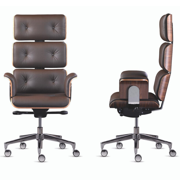 ARMADILLO 1 Scaun Directorial – Lux și Confort Ergonomic din Piele Naturală