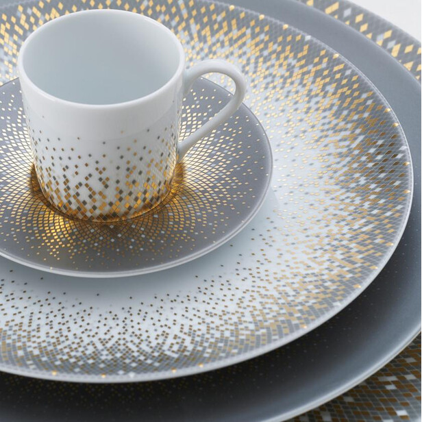 Farfurie de prezentare gri Souffle d’Or